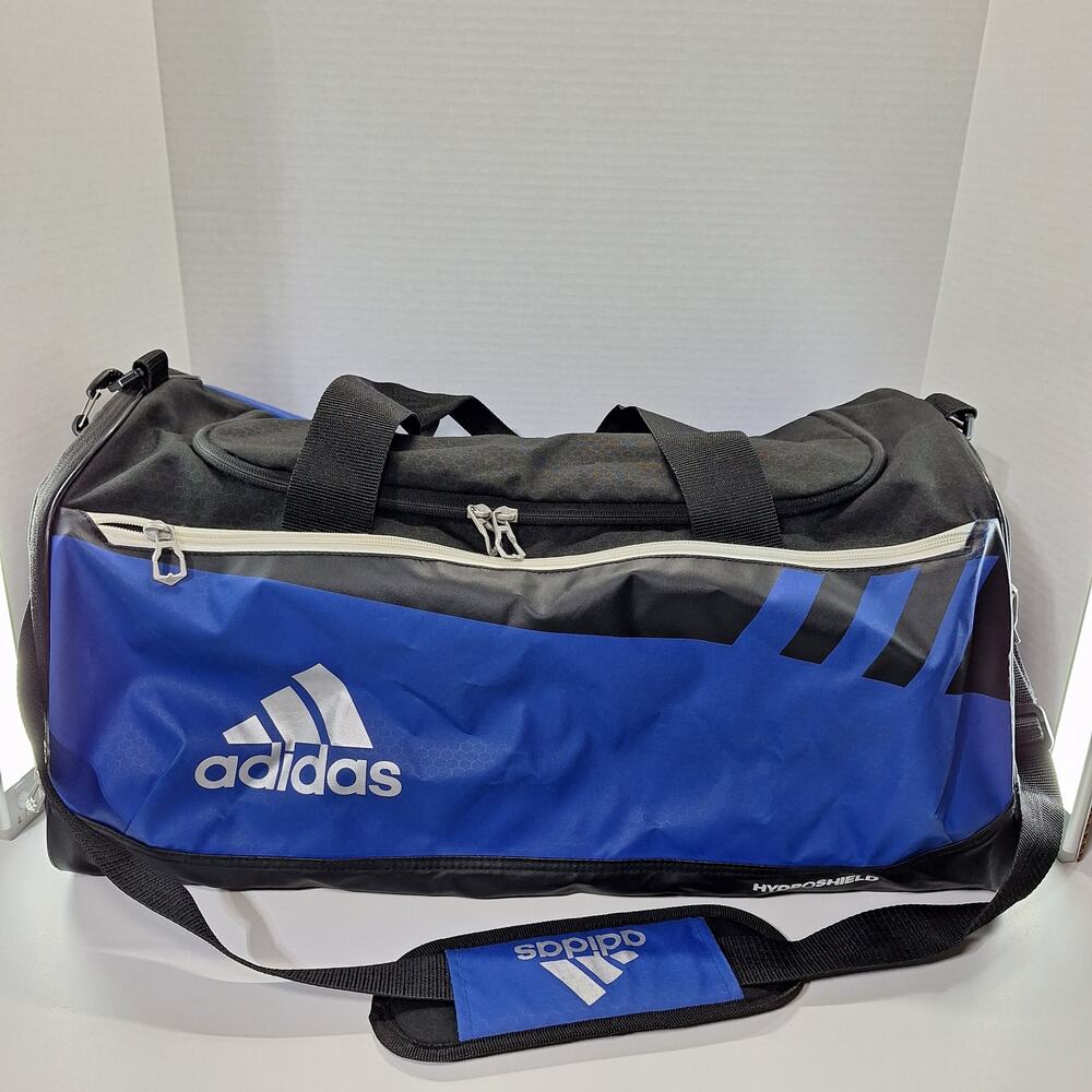 Adidas 2017 Team Issue Duffel Bag Medium Blue Hydro Shield Gym Sports Travel